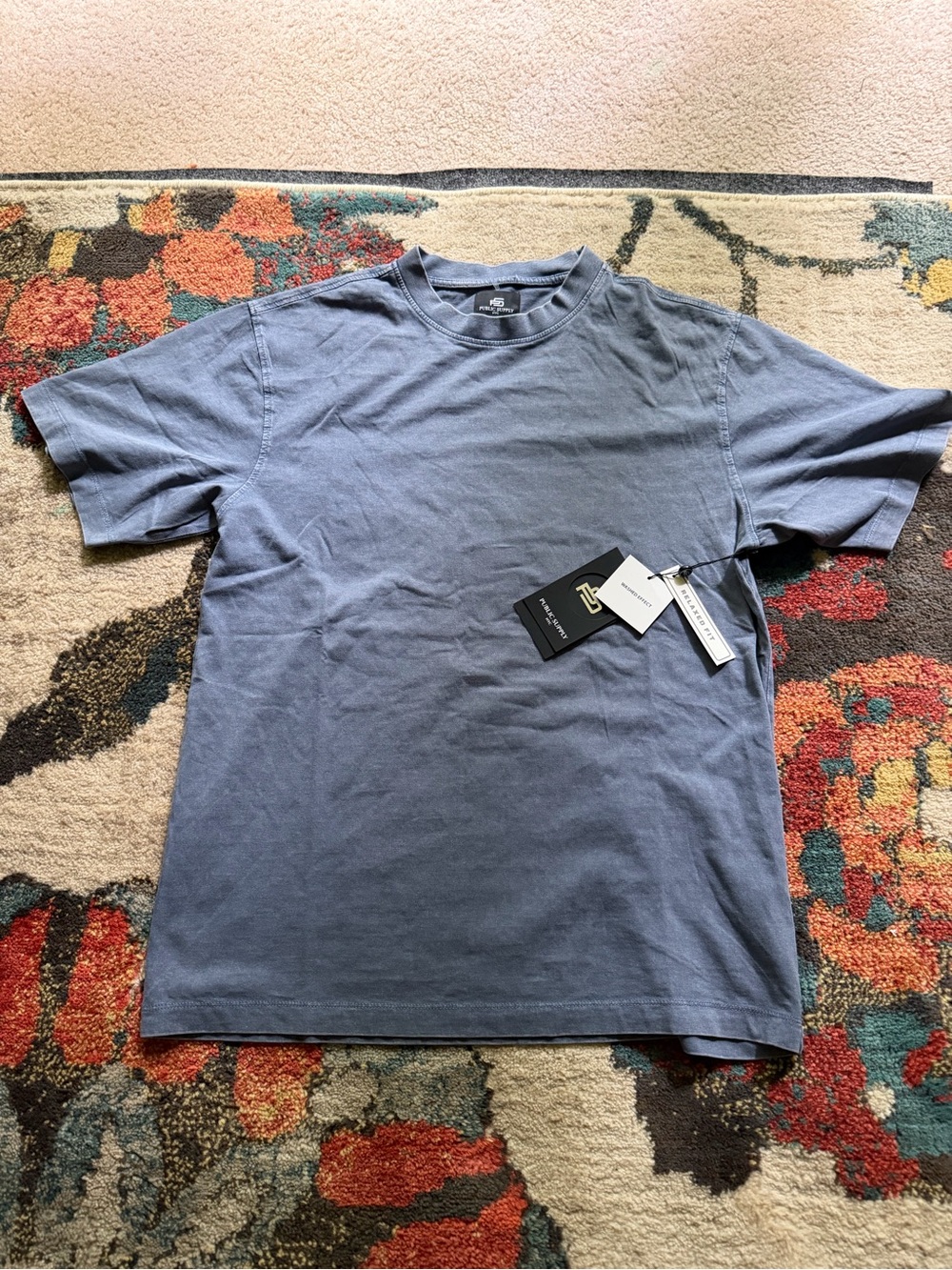 Classic Crewneck T-Shirt in Slate Blue - Men's